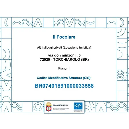 Hébergement de vacances Salento Casa Il Focolare Torchiarolo